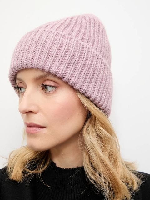 Answear.LAB czapka z wełną kolor fioletowy - zdjęcie produktu nr 2