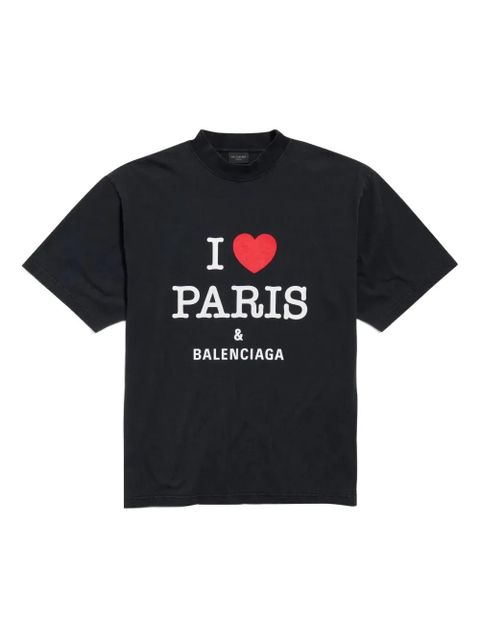 Balenciaga heart-print T-shirt - Black - zdjęcie produktu nr 1