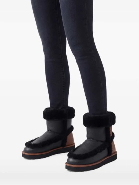 Chloé Dolcie shearling-leather boots - Black