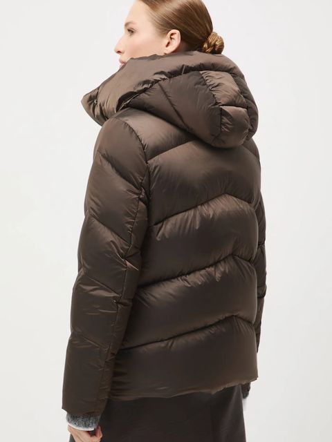 Medicine kurtka puchowa kolor brązowy - zdjęcie produktu nr 2