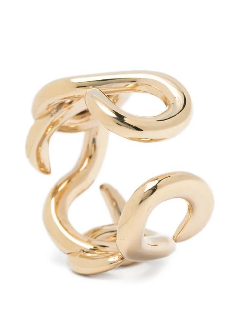 Swarovski Dextera chain-link open ring - Gold