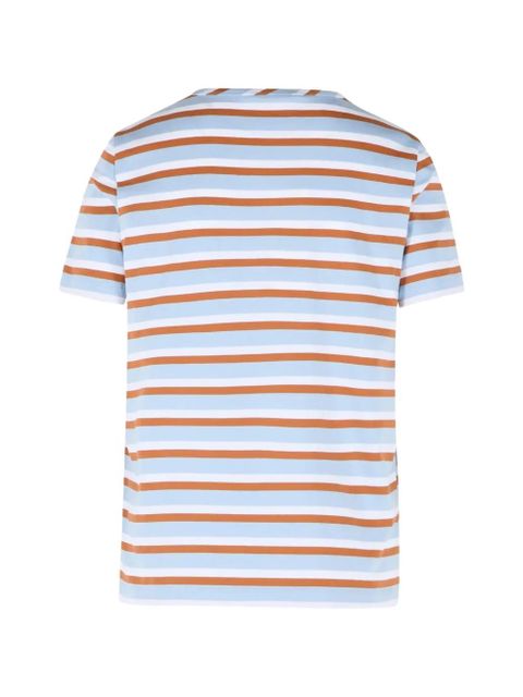 Marni striped logo T-shirt - Blue - zdjęcie produktu nr 2