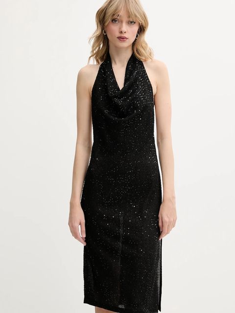 IRO sukienka kolor czarny mini dopasowana WM33MATIE