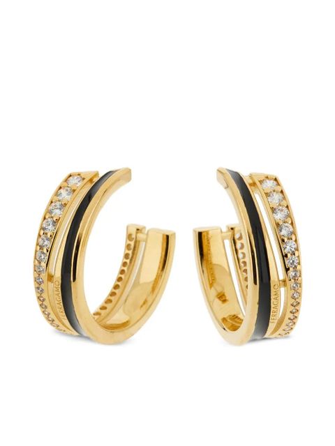 Ferragamo round hoop earrings - Gold - zdjęcie produktu nr 1