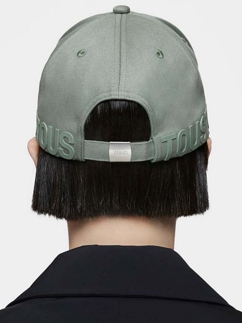 Tous czapka z daszkiem bawełniana Motif kolor zielony gładka 2002040048