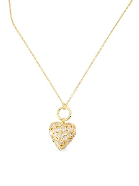 Self-Portrait heart-charm necklace - Gold - zdjęcie produktu nr 2