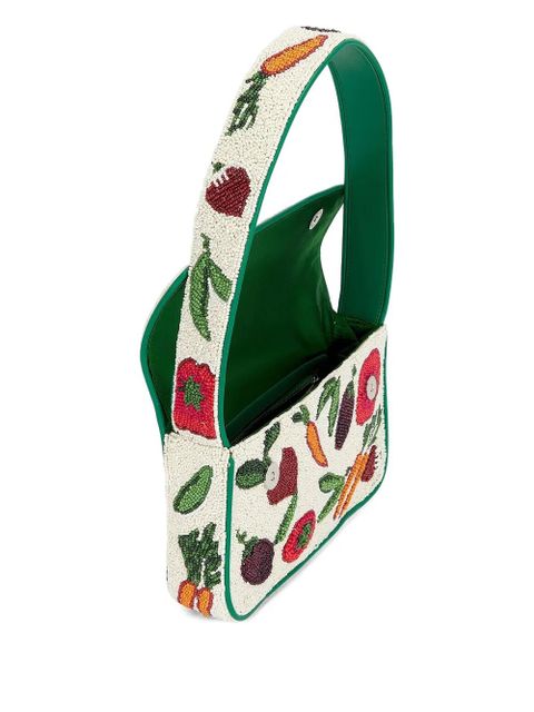 STAUD small Tommy beaded shoulder bag - Neutrals - zdjęcie produktu nr 2