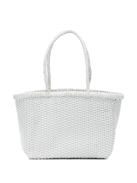 DRAGON DIFFUSION small woven leather shoulder bag - White - zdjęcie produktu nr 2