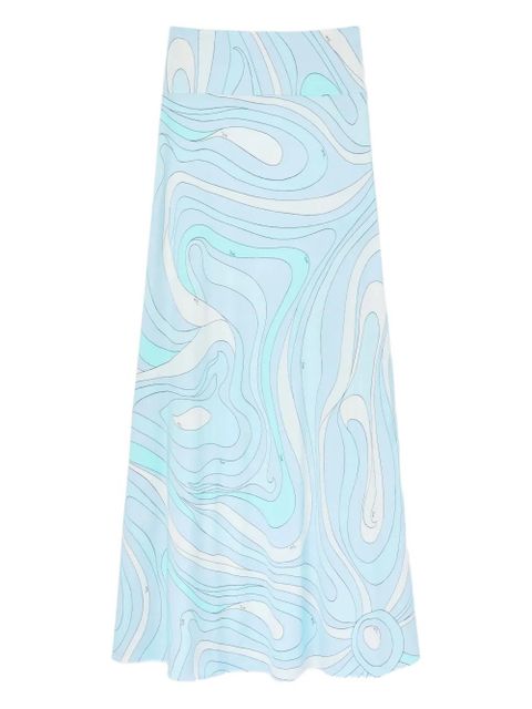 PUCCI marmo-print maxi skirt - Blue - zdjęcie produktu nr 1