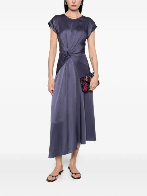 Victoria Beckham twisted midi dress - Blue - zdjęcie produktu nr 2