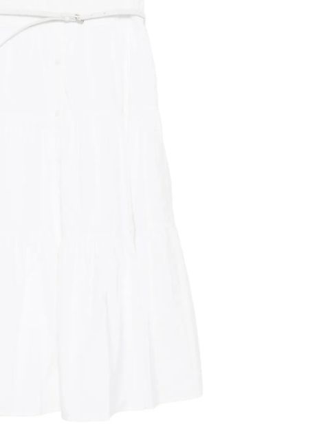 Michael Kors belted cotton midi dress - White