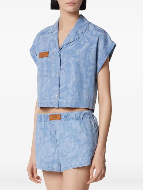 Versace Barocco-print shirt - Blue - zdjęcie produktu nr 2