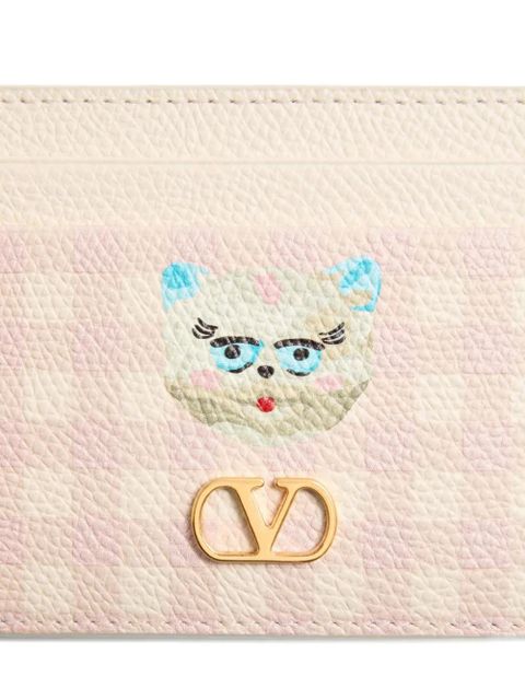 Valentino Garavani Le Chat De La Maison cardholder - Neutrals