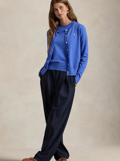 Polo Ralph Lauren sweter damski kolor niebieski lekki 211971872