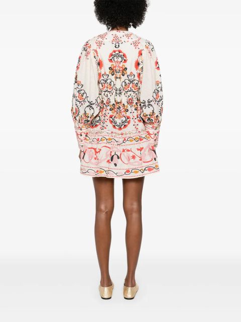 FARM Rio Mandala mini dress - Neutrals