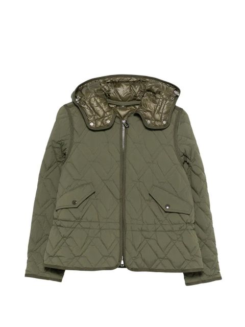 Moncler quilted hooded jacket - Green - zdjęcie produktu nr 1