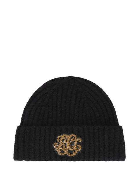 Lauren Ralph Lauren ribbed beanie hat - Black