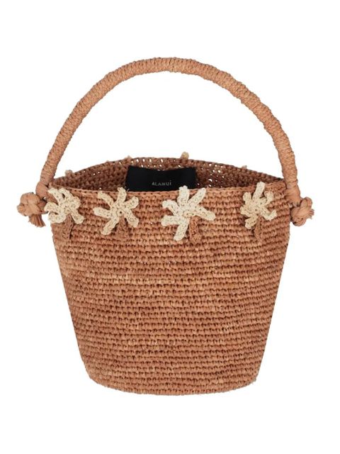 Alanui Shadow of The Palm palm-tree appliqué beach bag - Brown - zdjęcie produktu nr 1