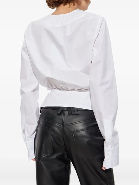 The Attico wrap-design blouse - White