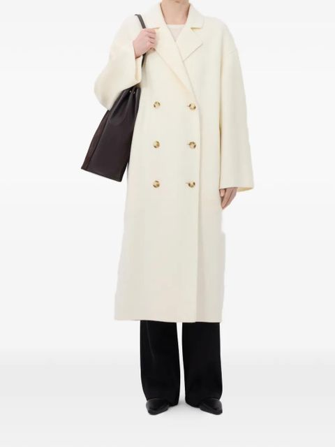 LouLou de Saison Borneo double-breasted coat - White