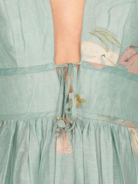 ZIMMERMANN floral-print dress - Blue