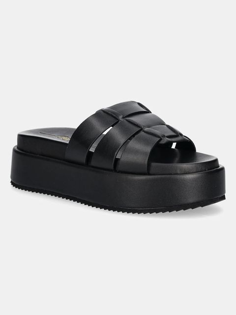 Buffalo klapki Noa Mule Ms damskie kolor czarny na platformie 1602256-BLK - zdjęcie produktu nr 1