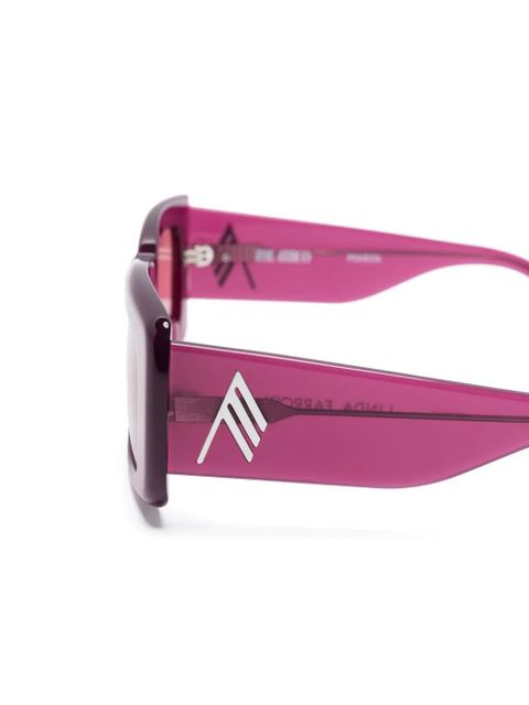 The Attico x Linda Farrow Marfa sunglasses - Red