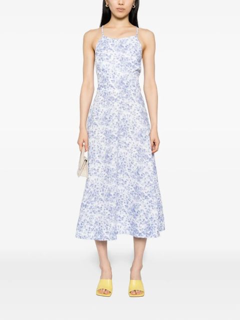 Reformation Yuliy linen dress - Blue - zdjęcie produktu nr 2