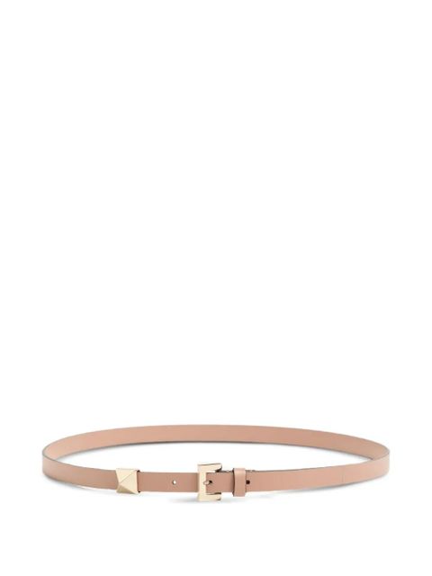 Valentino Garavani shiny calfskin side stud belt 15mm - Pink - zdjęcie produktu nr 1