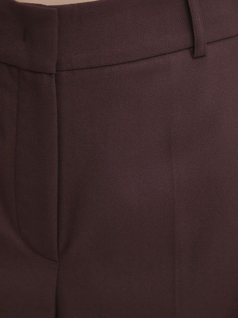 Answear.LAB spodnie damskie kolor bordowy szerokie high waist