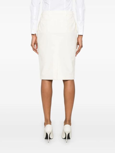 TOM FORD patch-pockets midi skirt - White