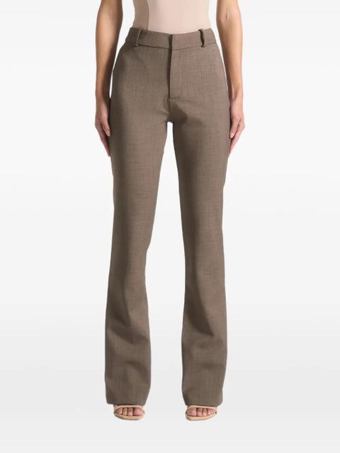 Manière De Voir zipped-cuffs tailored trousers - Brown - zdjęcie produktu nr 1