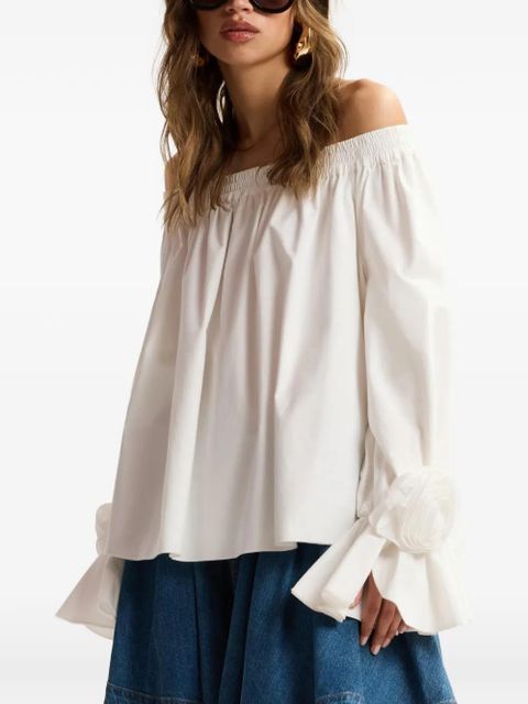 Essentiel Antwerp rosette-embellished blouse - White