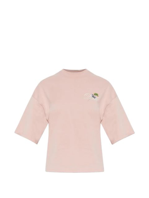 Diesel T-Cropyn embroidered-logo T-shirt - Pink - zdjęcie produktu nr 1