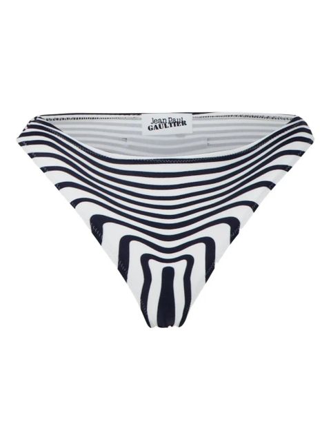 Jean Paul Gaultier stripes morphing bikini bottom - White - zdjęcie produktu nr 1