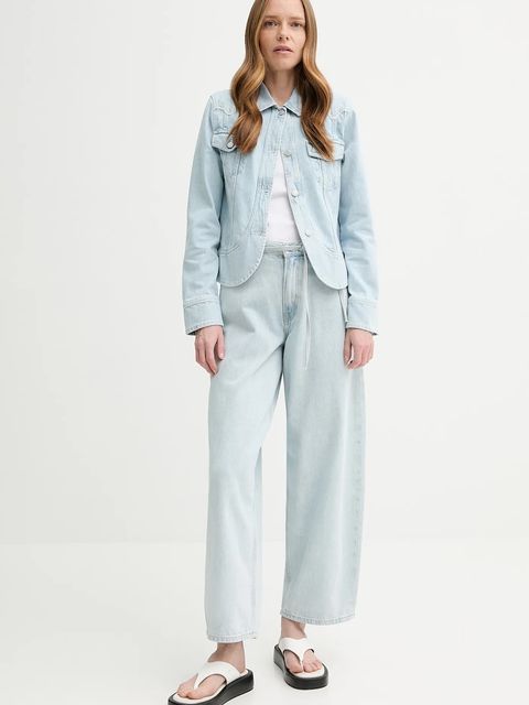 Alohas kurtka jeansowa Casilda kolor niebieski przejściowa R100862