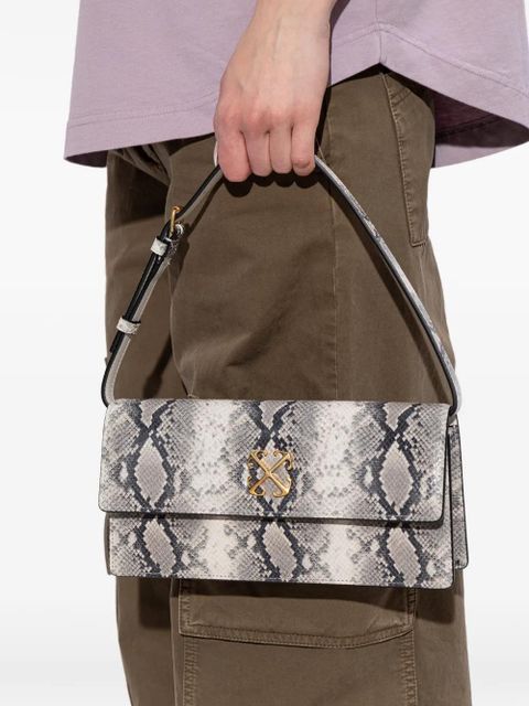 Off-White snakeskin-effect shoulder bag - Neutrals - zdjęcie produktu nr 2