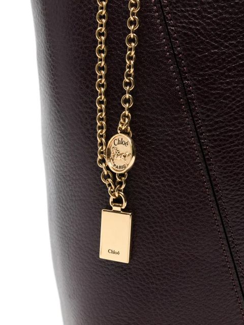 Chloé Spin charm-detail tote bag - Purple