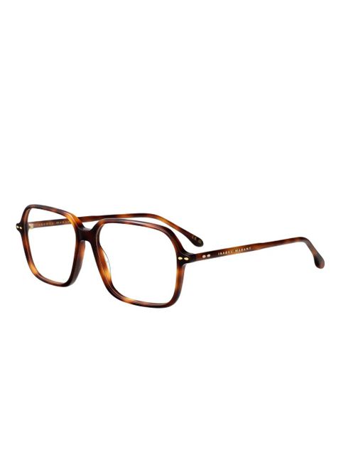 Isabel Marant Eyewear square-frame glasses - Brown - zdjęcie produktu nr 2