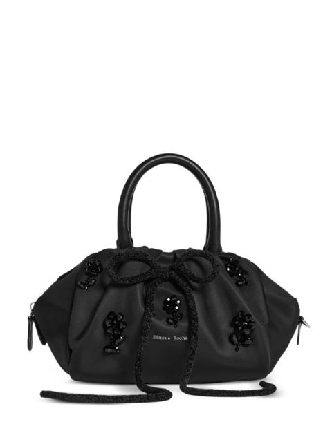 Simone Rocha embroidered decorations logo clutch bag - Black - zdjęcie produktu nr 1