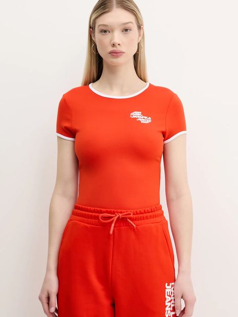 Karl Lagerfeld Jeans t-shirt damski kolor pomarańczowy A2W17098 - zdjęcie produktu nr 1