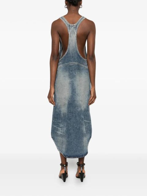 Diesel logo midi dress - Blue