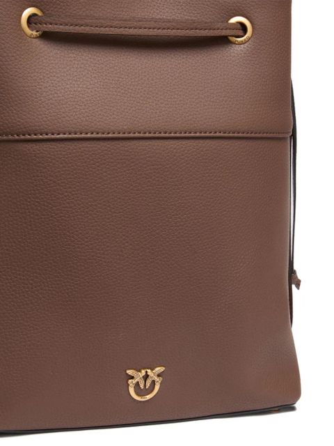PINKO Love Birds drawstring bucket bag - Brown - zdjęcie produktu nr 2