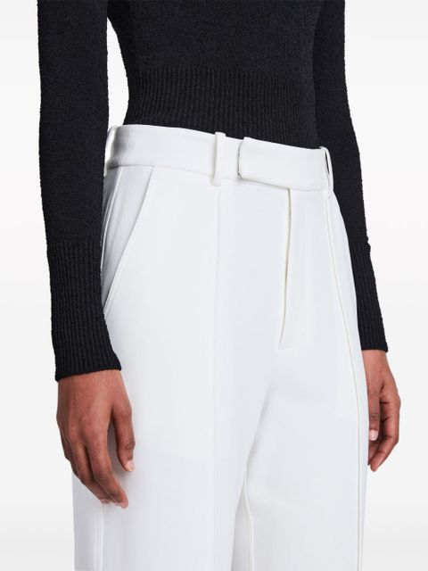 Proenza Schouler Weyes Pant In Matte Viscose Crepe - White
