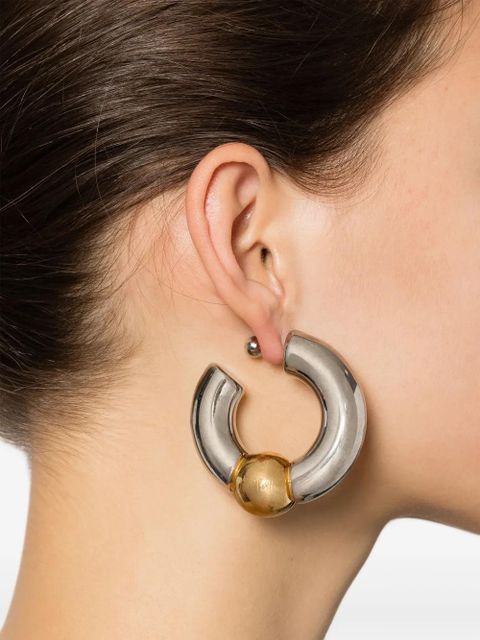 Jean Paul Gaultier The Tube earrings - Silver - zdjęcie produktu nr 2