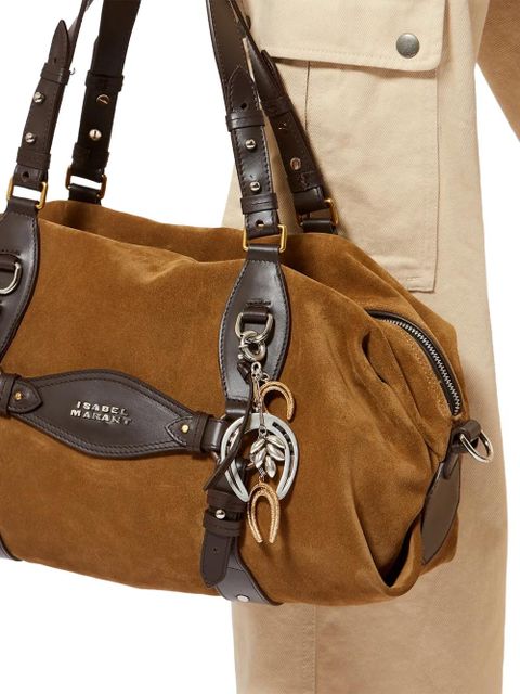 ISABEL MARANT Byrne two-tone horseshoe-detail keyring - Silver