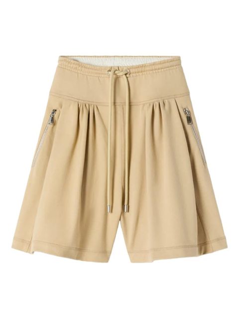 Lanvin zip pleated shorts - Neutrals - zdjęcie produktu nr 1