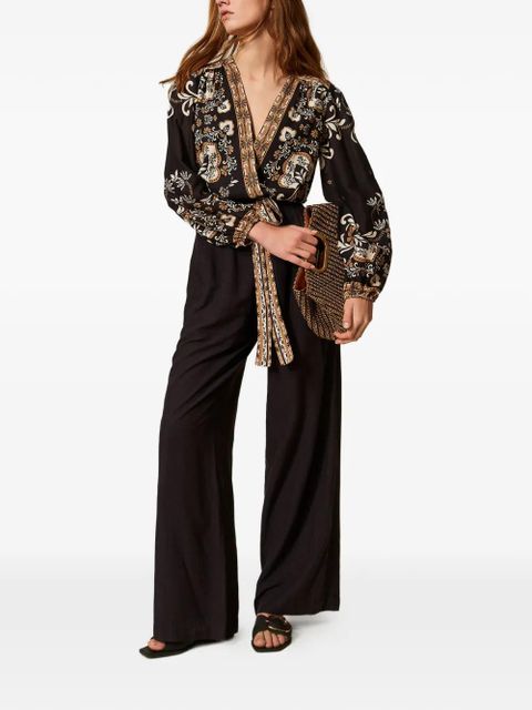 TWINSET printed tie jumpsuit - Black - zdjęcie produktu nr 2