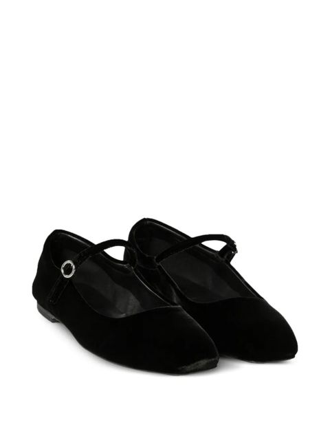 Aeyde Uma velvet ballet flats - Black - zdjęcie produktu nr 2