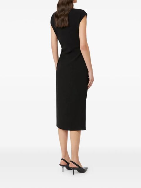 Max Mara Aia boat-neck draped midi dress - Black - zdjęcie produktu nr 2